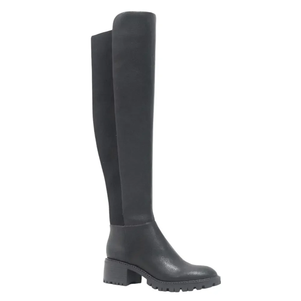 Kenneth Cole NY Women's Riva Over The Knee Regular Calf Boots Black Size 5 1/2
